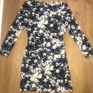 💄ZARA💄 BLUE-GRAY FLORAL SHEATH DRESS💄